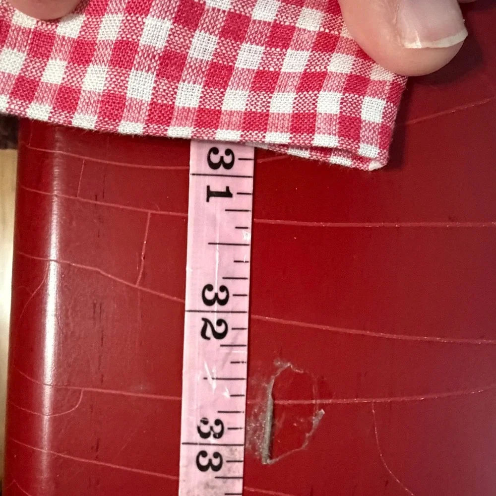 Tallia Gingham Linen Sport Coat Blazer Mens 38S Red White Check Summer Jacket